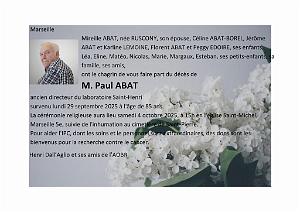 HOMMAGE A PAUL ABAT 2025 09 25 